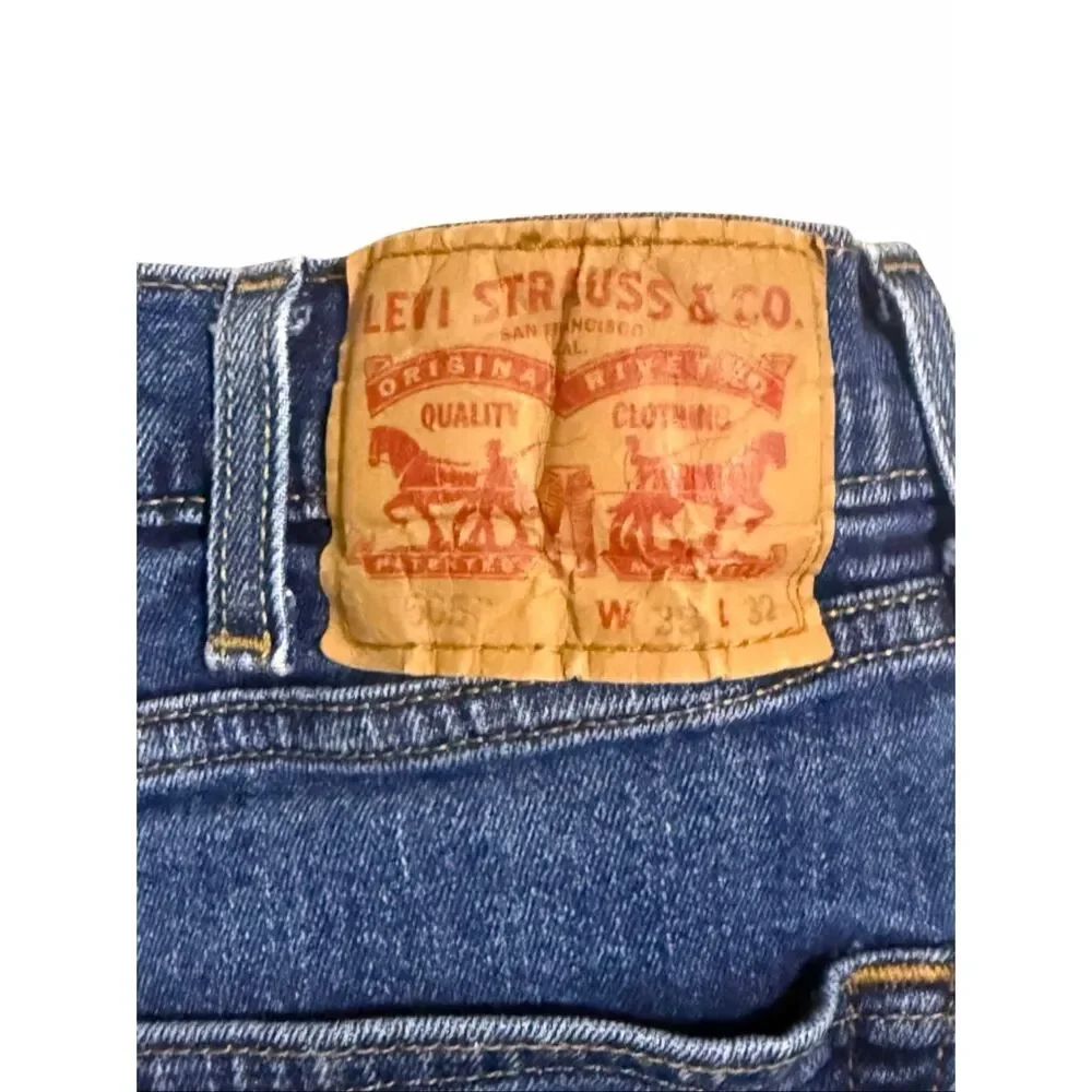 100% Cotton Men’s Levi’s 505 38X32 Dark Wash Jeans